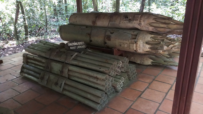 Cu Chi Tunnel Rocket Launchers Vietnam War