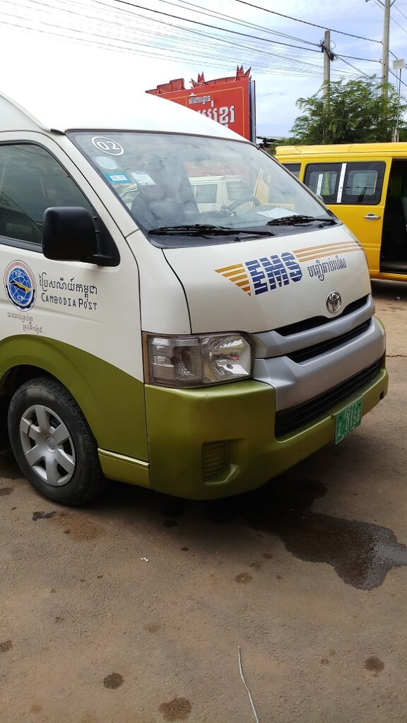 Road Trip Phnom Penh to Siem Reap with Post Office Van